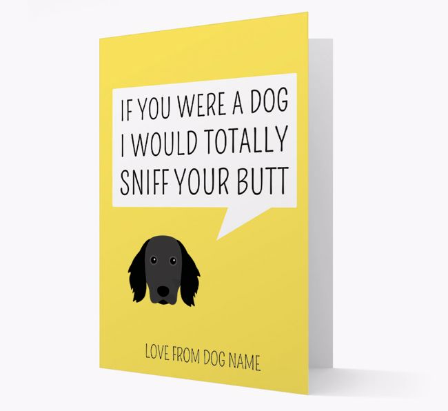 Personalized 'I'd Sniff Your Bum' Card